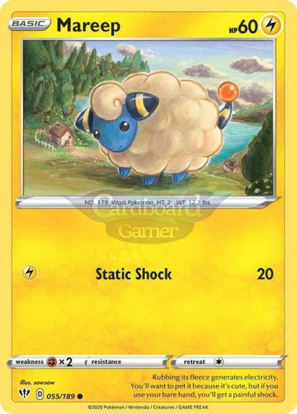 055/189 Mareep Common Darkness Ablaze Single Card