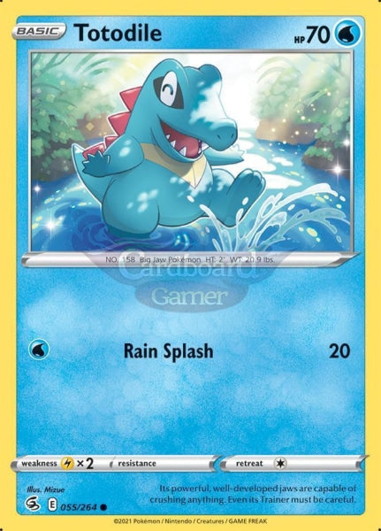 055/264 Totodile Common Fusion Strike Single Card