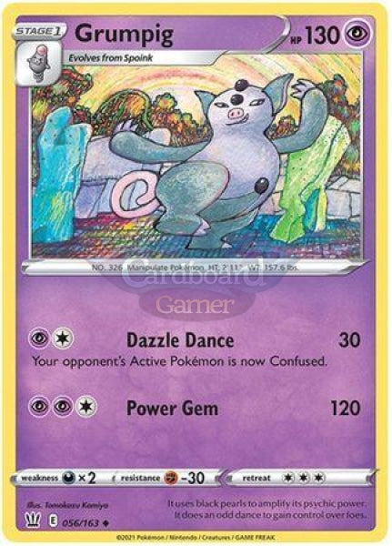 056/163 Grumpig Uncommon Battle Styles Single Card