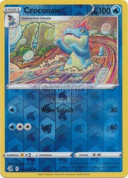 056/264 Croconaw Uncommon Reverse Holo Fusion Strike Single Card