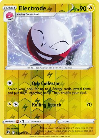 057/192 Electrode Uncommon Reverse Holo Rebel Clash