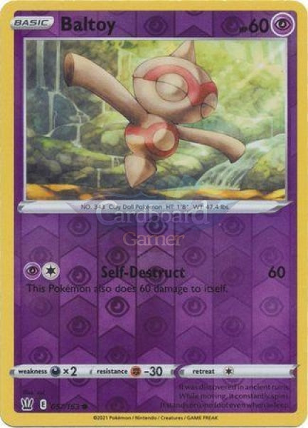 057/163 Baltoy Reverse Holo Common Battle Styles Single Card