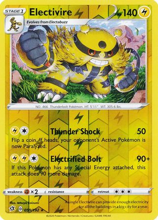 059/192 Electivire Rare Reverse Holo Rebel Clash