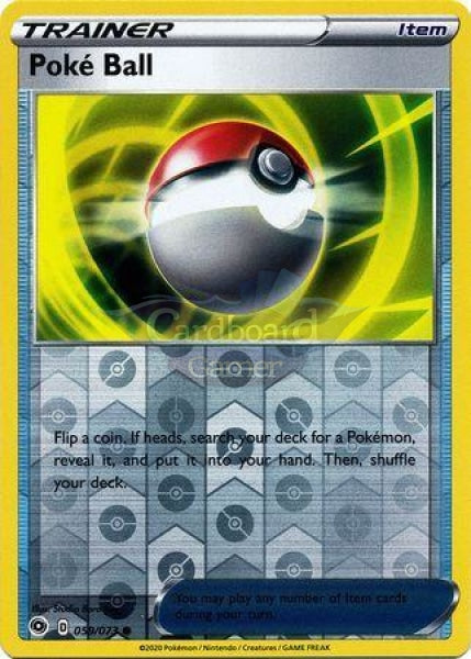 059/073 Poké Ball Common Reverse Holo Champions Path Single Card