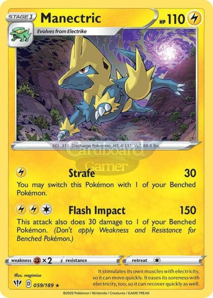 059/189 Manectric Rare Darkness Ablaze Single Card