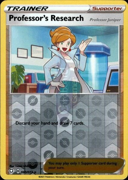 060/072 Professor's Research Rare Reverse Holo Shining Fates