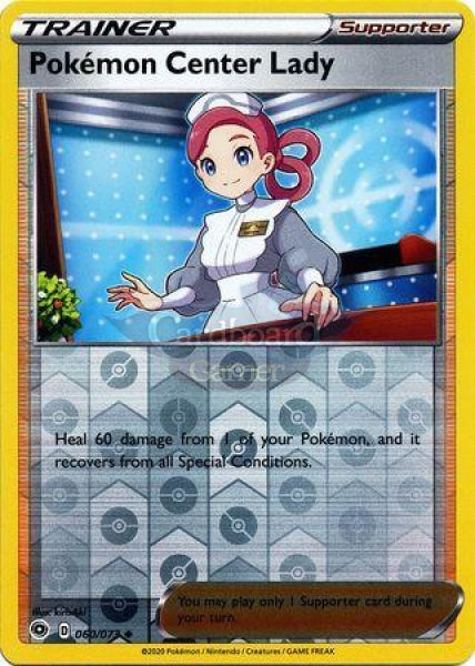 060/073 Pokémon Center Lady Uncommon Reverse Holo Champions Path Single Card