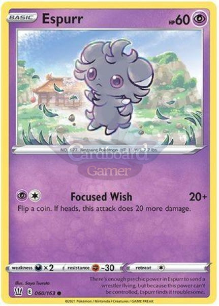 060/163 Espurr Common Battle Styles Single Card