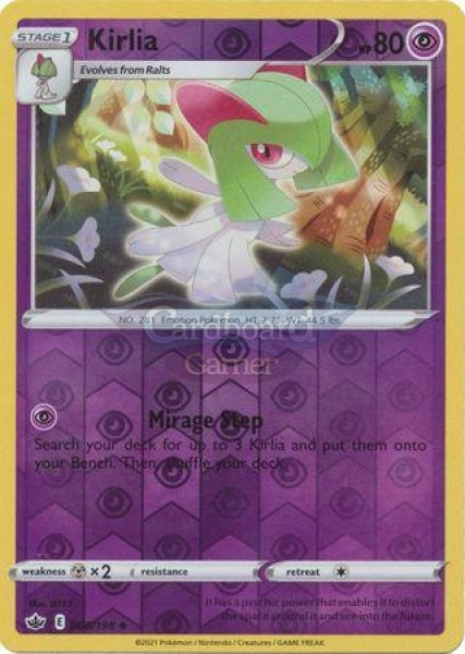 060/198 Kirlia Uncommon Reverse Holo Chilling Reign Single Card