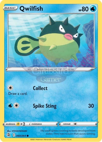 060/264 Qwilfish Common Fusion Strike Single Card