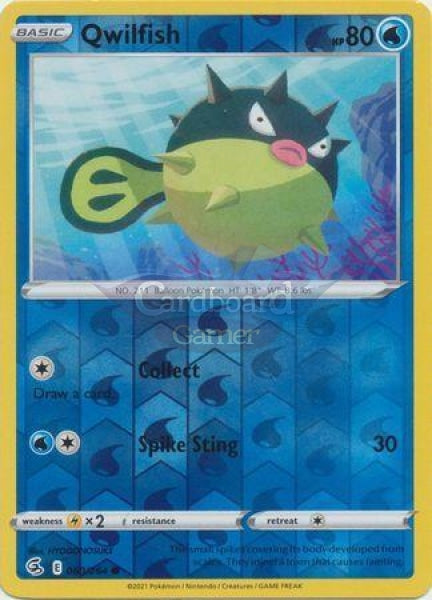 060/264 Qwilfish Common Reverse Holo Fusion Strike Single Card