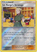060/68 Lt. Surges Strategy Trainer Uncommon Reverse Holo Hidden Fates Single Card