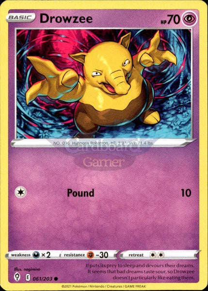 061/203 Drowzee Evolving Skies Single Card