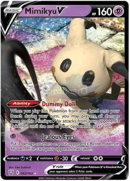 062/163 Mimikyu V Ultra Rare Battle Styles Single Card