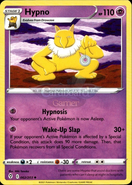 062/203 Hypno Evolving Skies Single Card