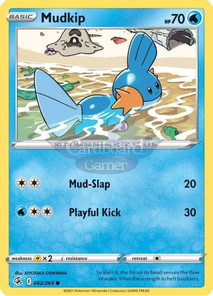 062/264 Mudkip Common Fusion Strike Single Card