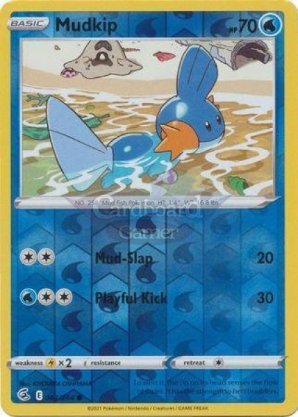 062/264 Mudkip Common Reverse Holo Fusion Strike Single Card