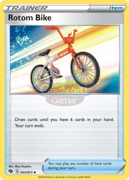 063/073 Rotom Bike Trainer Uncommon Champions Path Single Card