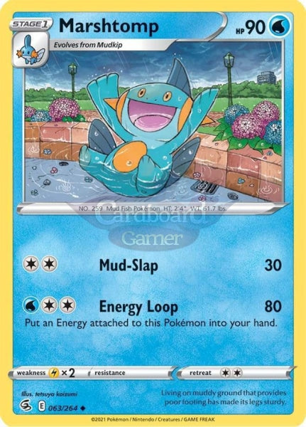 063/264 Marshtomp Uncommon Fusion Strike Single Card