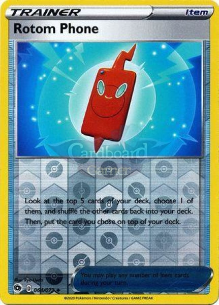 064/073 Rotom Phone Trainer Uncommon Reverse Holo Champions Path Single Card