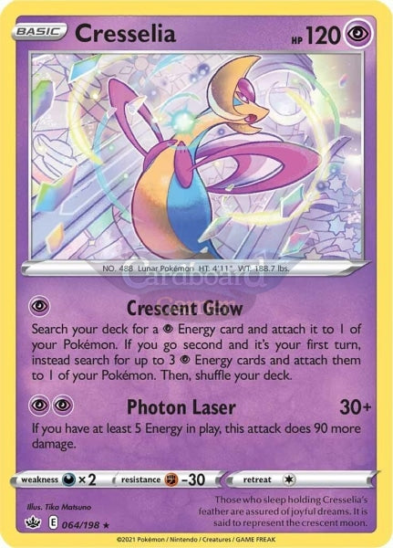 064/198 Cresselia Holo Rare Chilling Reign Single Card