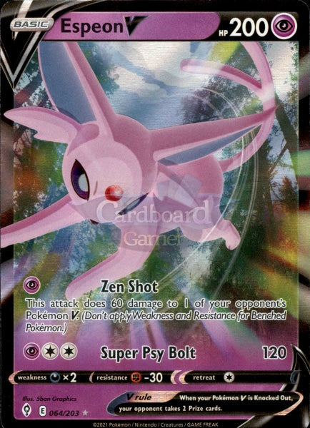 064/203 Espeon V Evolving Skies Single Card