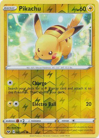 065/202 Pikachu Common Reverse Holo Sword & Shield