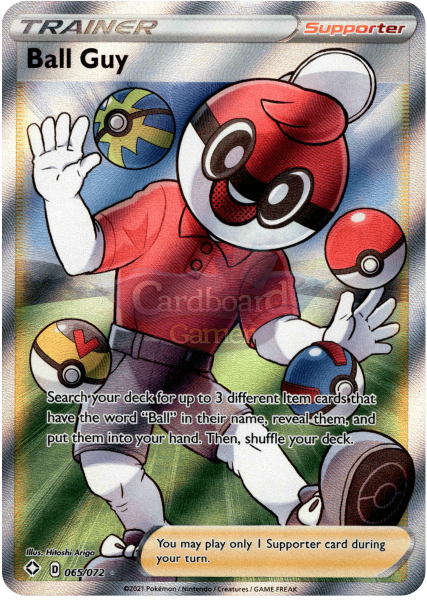 065/072 Ball Guy Full Art Ultra Rare Shining Fates Single Card