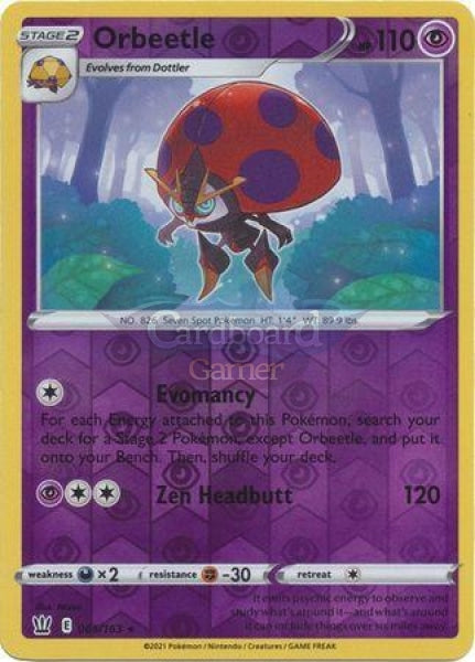 065/163 Orbeetle Holo Reverse Rare Battle Styles Single Card