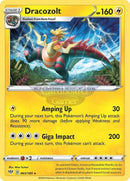 065/189 Dracozolt Rare Darkness Ablaze Single Card