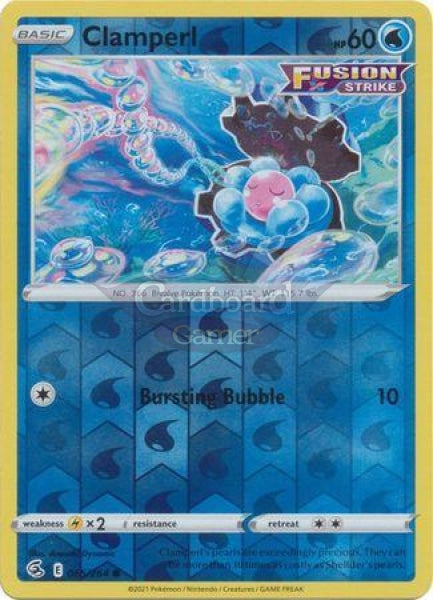 065/264 Clamperl Common Reverse Holo Fusion Strike Single Card