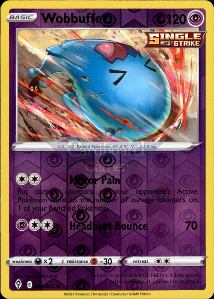 066/203 Wobbuffet Reverse Holo Evolving Skies Single Card