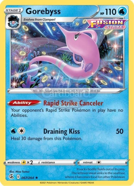 067/264 Gorebyss Rare Fusion Strike Single Card