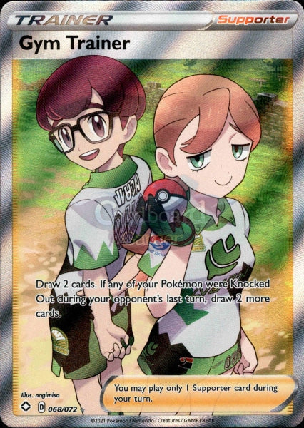 068/072 Gym Trainer Full Art Ultra Rare Shining Fates Single Card