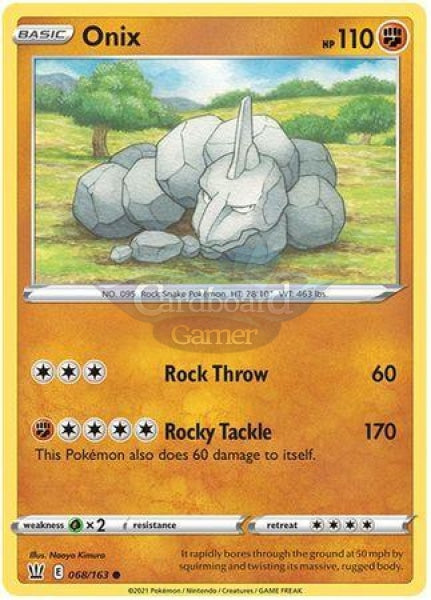 068/163 Onix Common Battle Styles Single Card