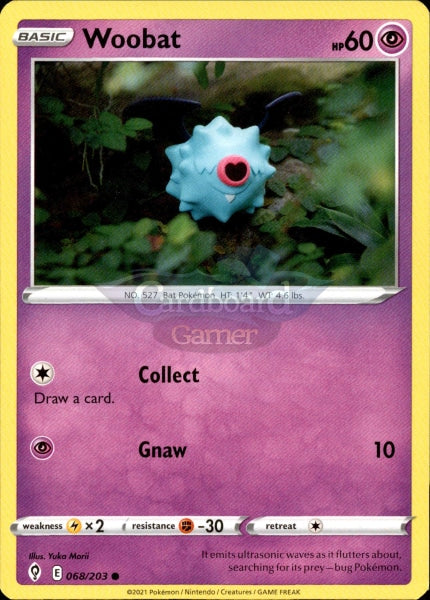 068/203 Woobat Evolving Skies Single Card