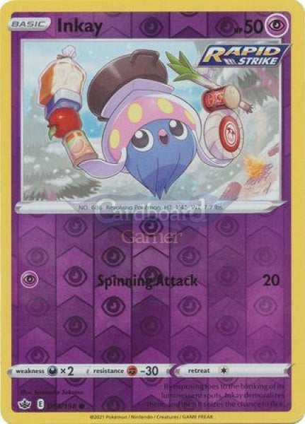 069/198 Inkay Common Reverse Holo Chilling Reign Single Card