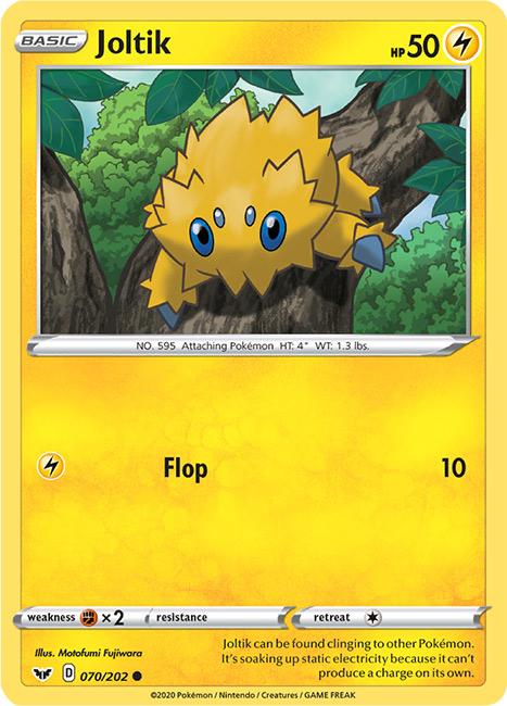 070/202 Joltik Common Sword & Shield