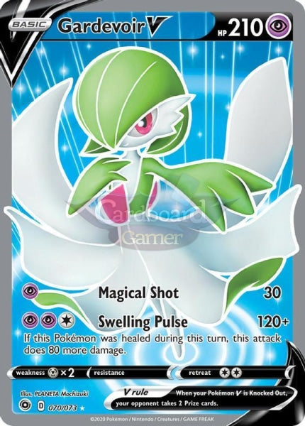 070/073 Gardevoir V Full Art Ultra Rare Champions Path Single Card