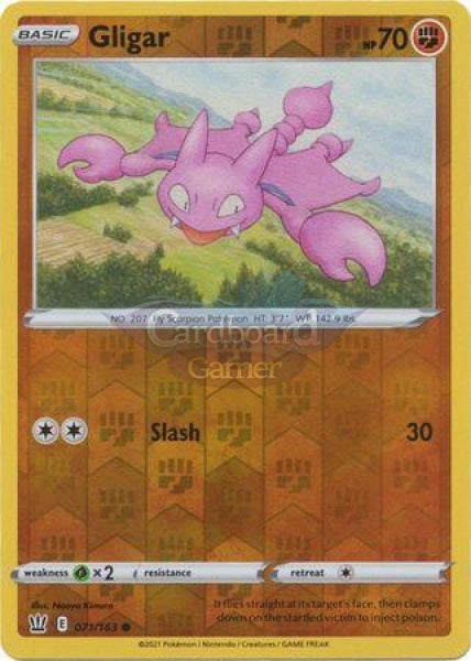 071/163 Gligar Reverse Holo Common Battle Styles Single Card