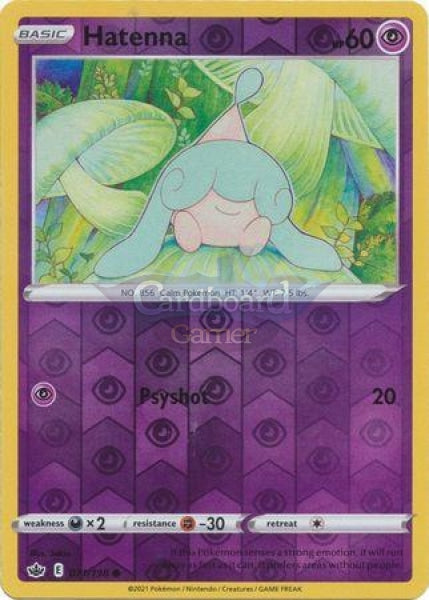 071/198 Hatenna Common Reverse Holo Chilling Reign Single Card