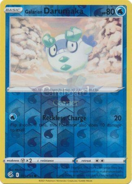 071/264 Galarian Darumaka Common Reverse Holo Fusion Strike Single Card