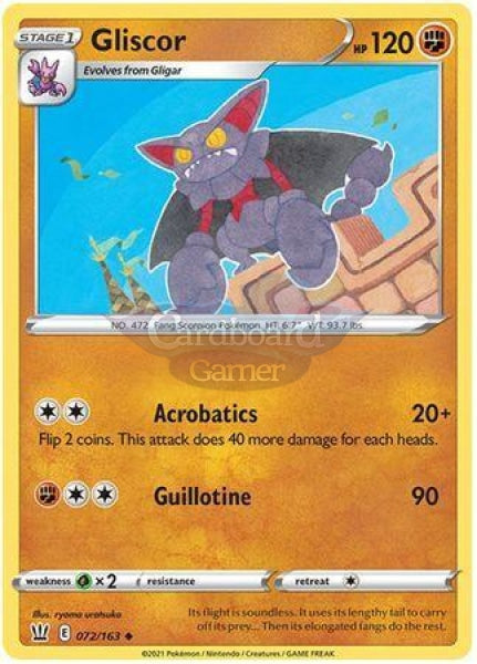 072/163 Gliscor Uncommon Battle Styles Single Card