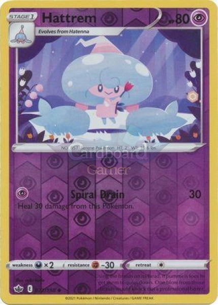 072/198 Hattrem Uncommon Reverse Holo Chilling Reign Single Card