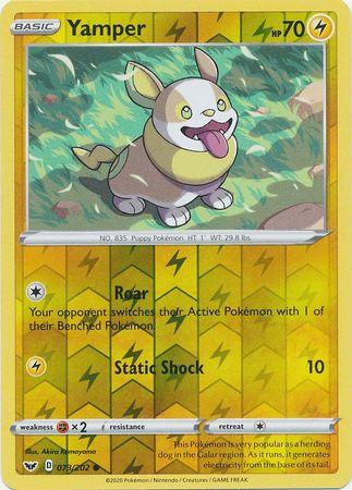 073/202 Yamper Common Reverse Holo Sword & Shield