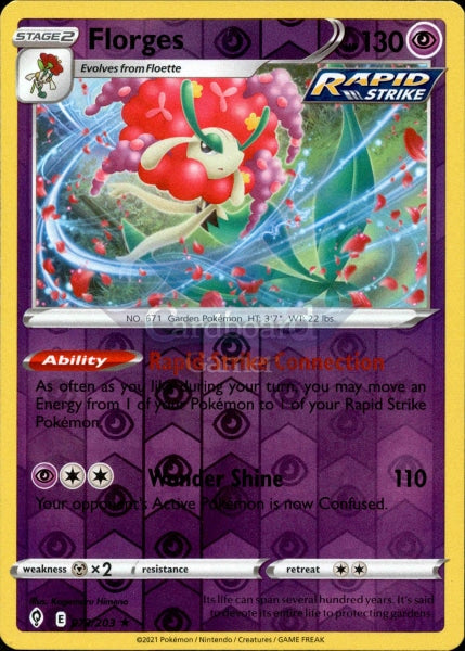 073/203 Florges Reverse Holo Evolving Skies Single Card