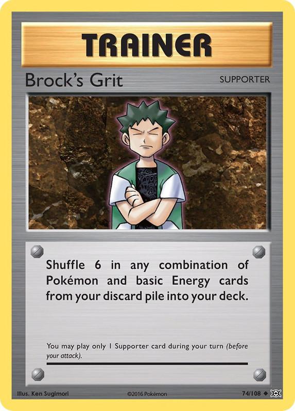 74/108 Brock's Grit Uncommon Trainer Evolutions