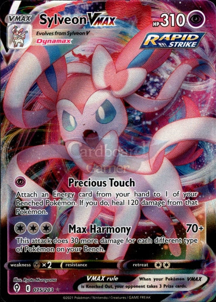 075/203 Sylveon Vmax Evolving Skies Single Card