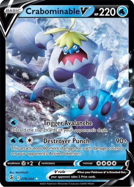 076/264 Crabominable V Fusion Strike Single Card