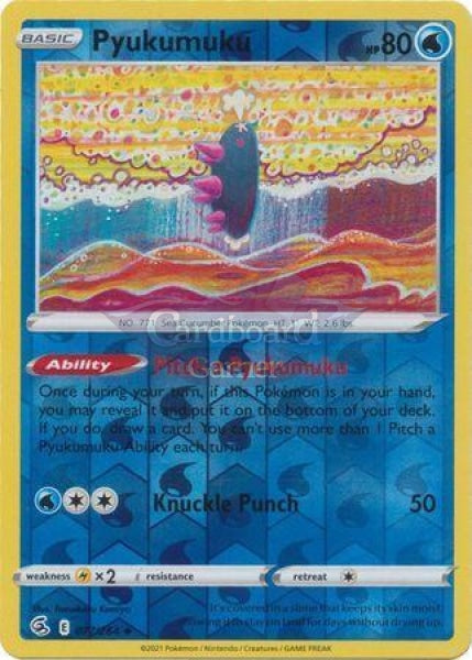 077/264 Pyukumuku Uncommon Reverse Holo Fusion Strike Single Card